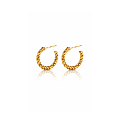 Belle Twist Hoops - Dorem Jewelry